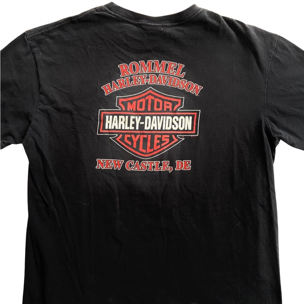 Rare Harley Davidson Rommel New Castle Shirt - Picture 8 of 10
